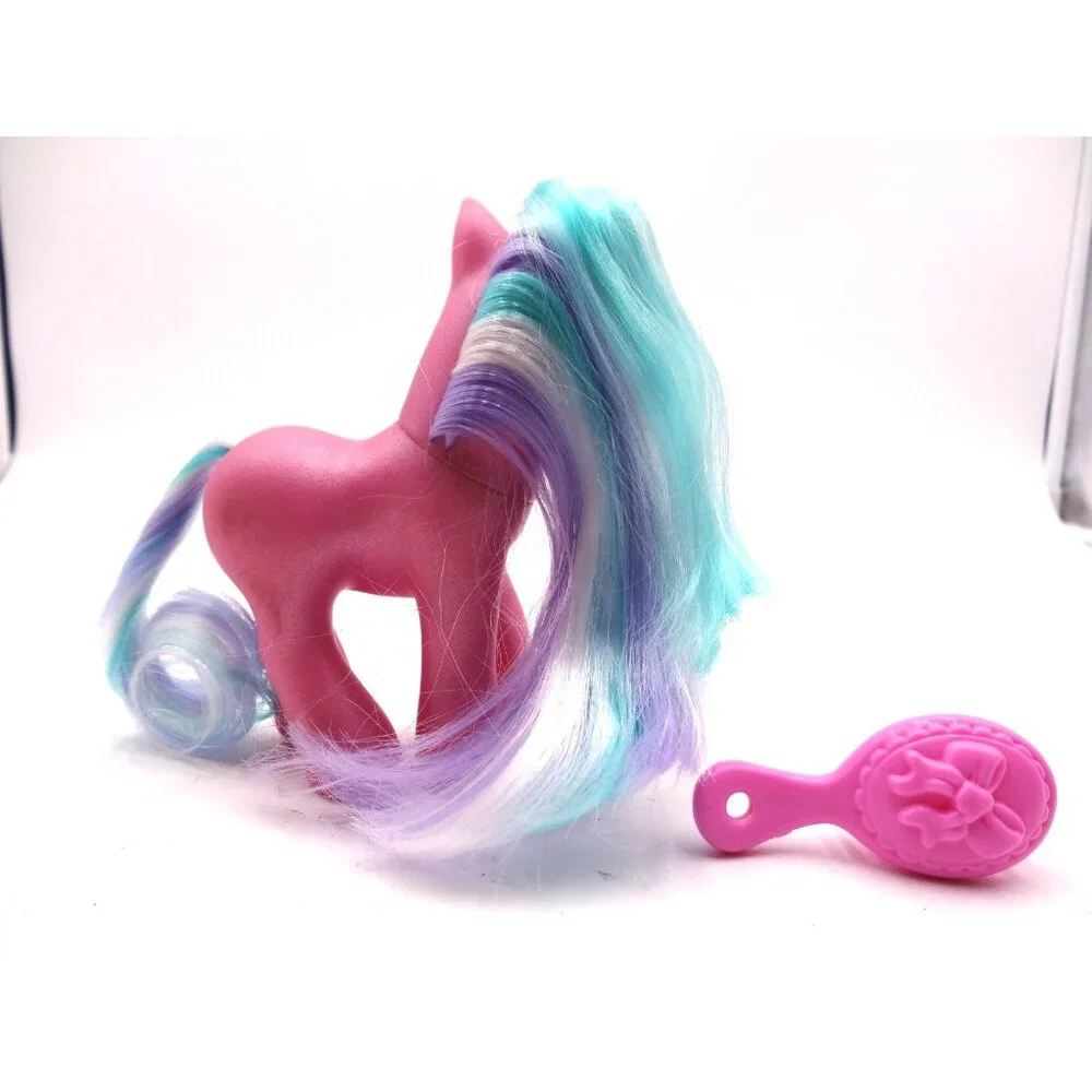 MLP My‎ Little Pony G3 TOOLA-ROOLA- Spirals And Hearts Toy and Brush 2002